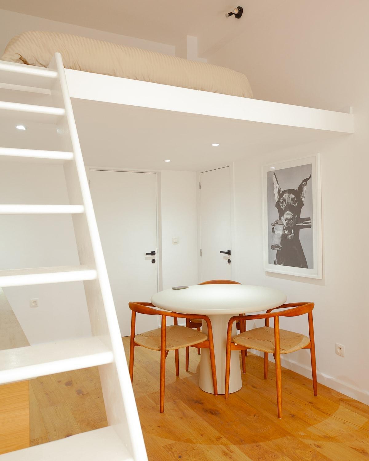 1 Bdr Flat Met Cozy Mezzanine Antwerpen